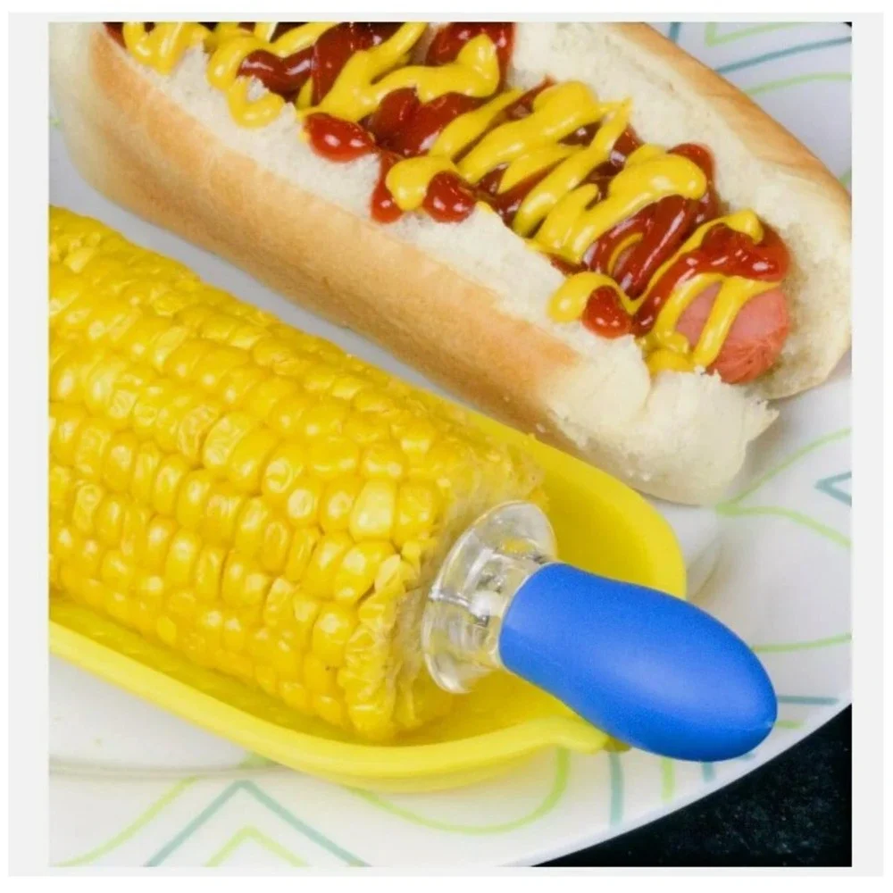 Gourmet Club‎ Corn Set 3 Corn Holders & 3 Serving Trays